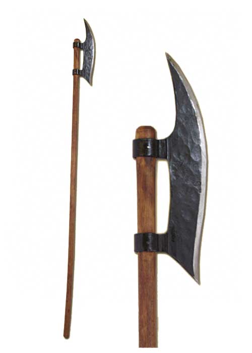 Hellebarde mit Schaft