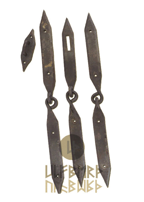 Geschmiedete Wikinger-Truhenbeschläge, Komplettset