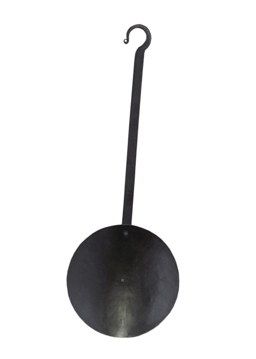 Lagerpfanne aus Schmiedeeisen mit langem Griff