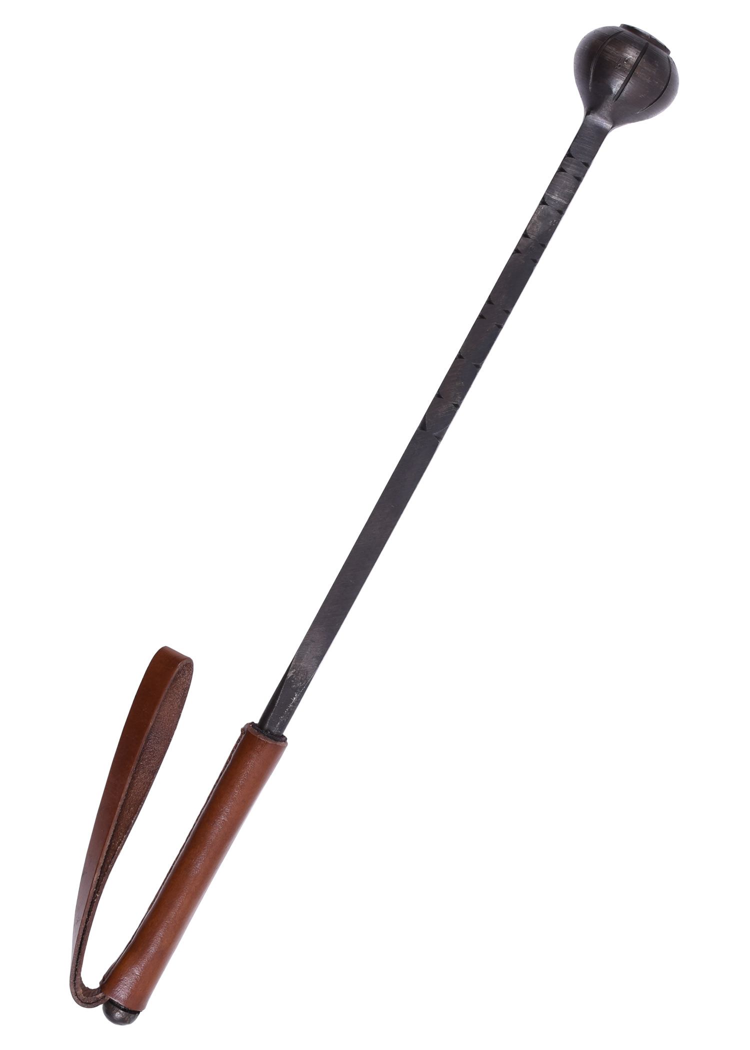 Streitkolben aus Stahl mit Ledergriff