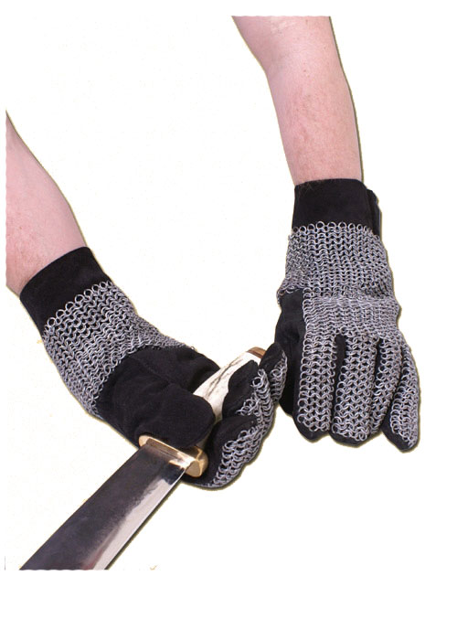 Fingerhandschuhe mit Kettengeflecht, ID6mm, unbehandelt