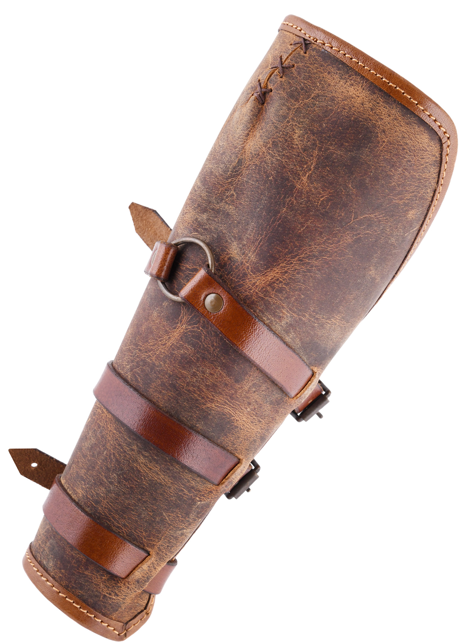 Armschützer Sindri aus Fettleder, braun, Paar