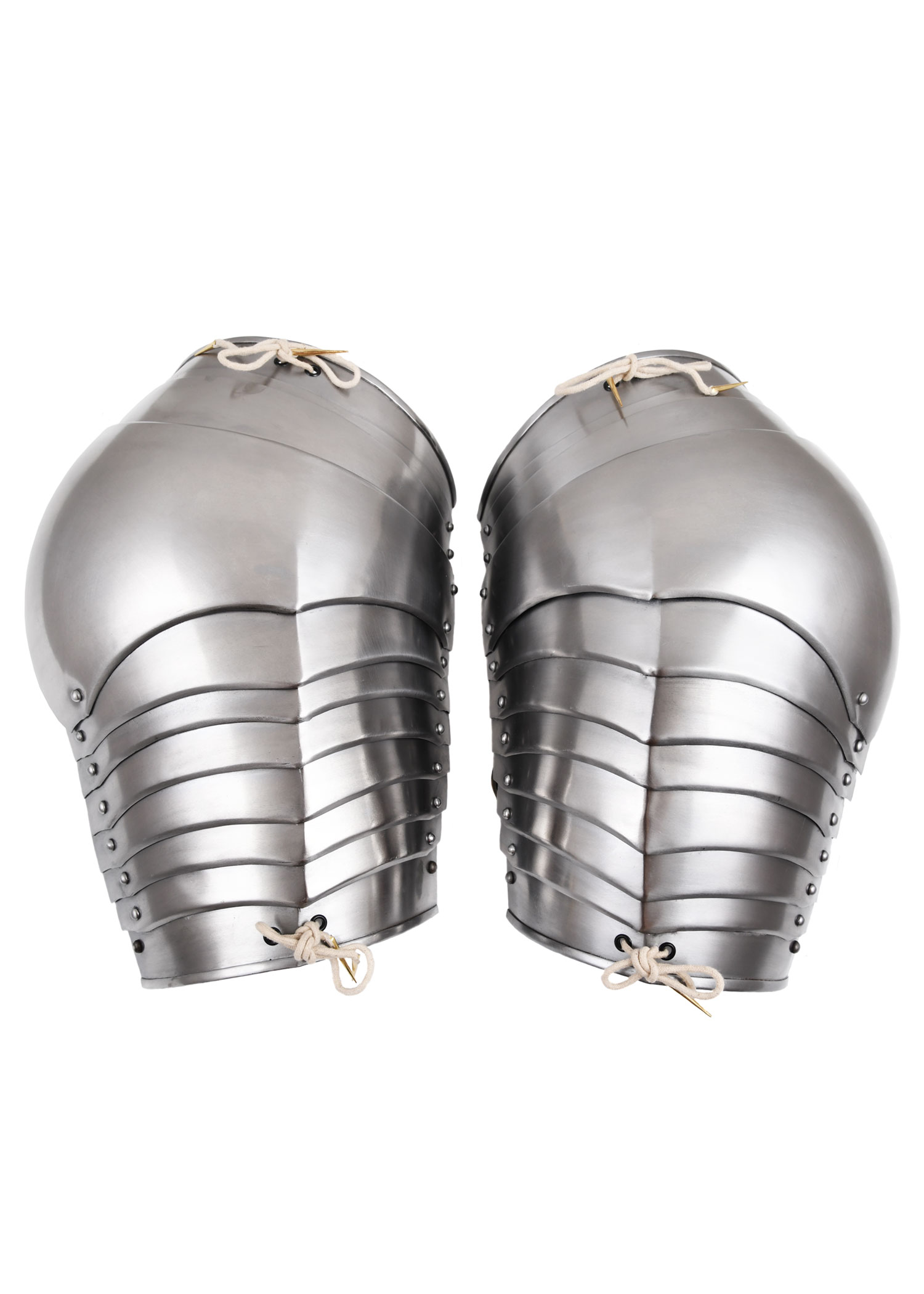 Mittelalterliche Achseln, Schulterschutz, Paar, 1,2 mm Stahl