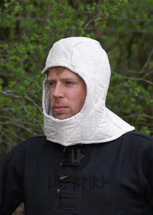 Gepolsterte Kopfhaube, natur