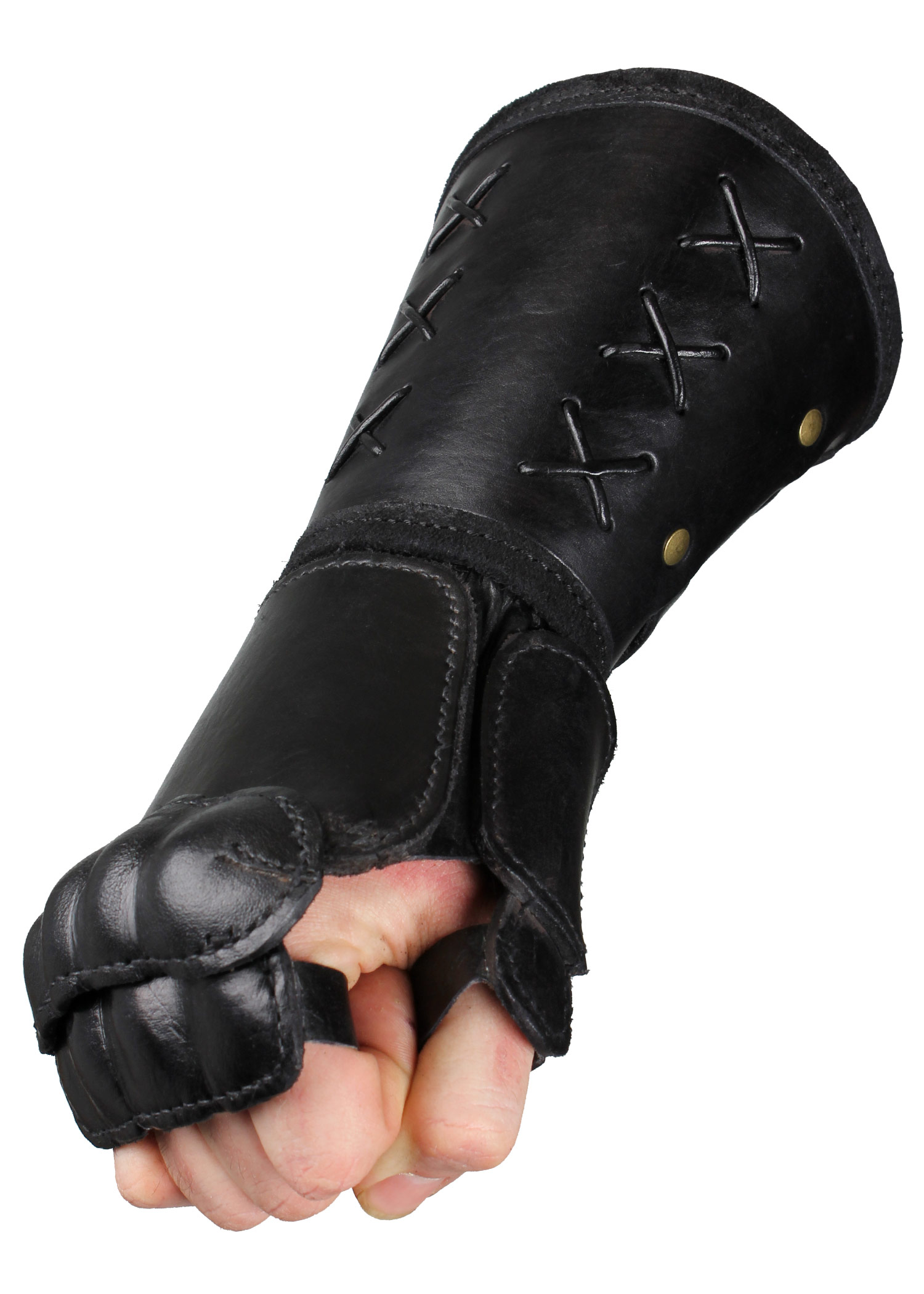 Panzerhandschuh aus Leder, Rechte Hand
