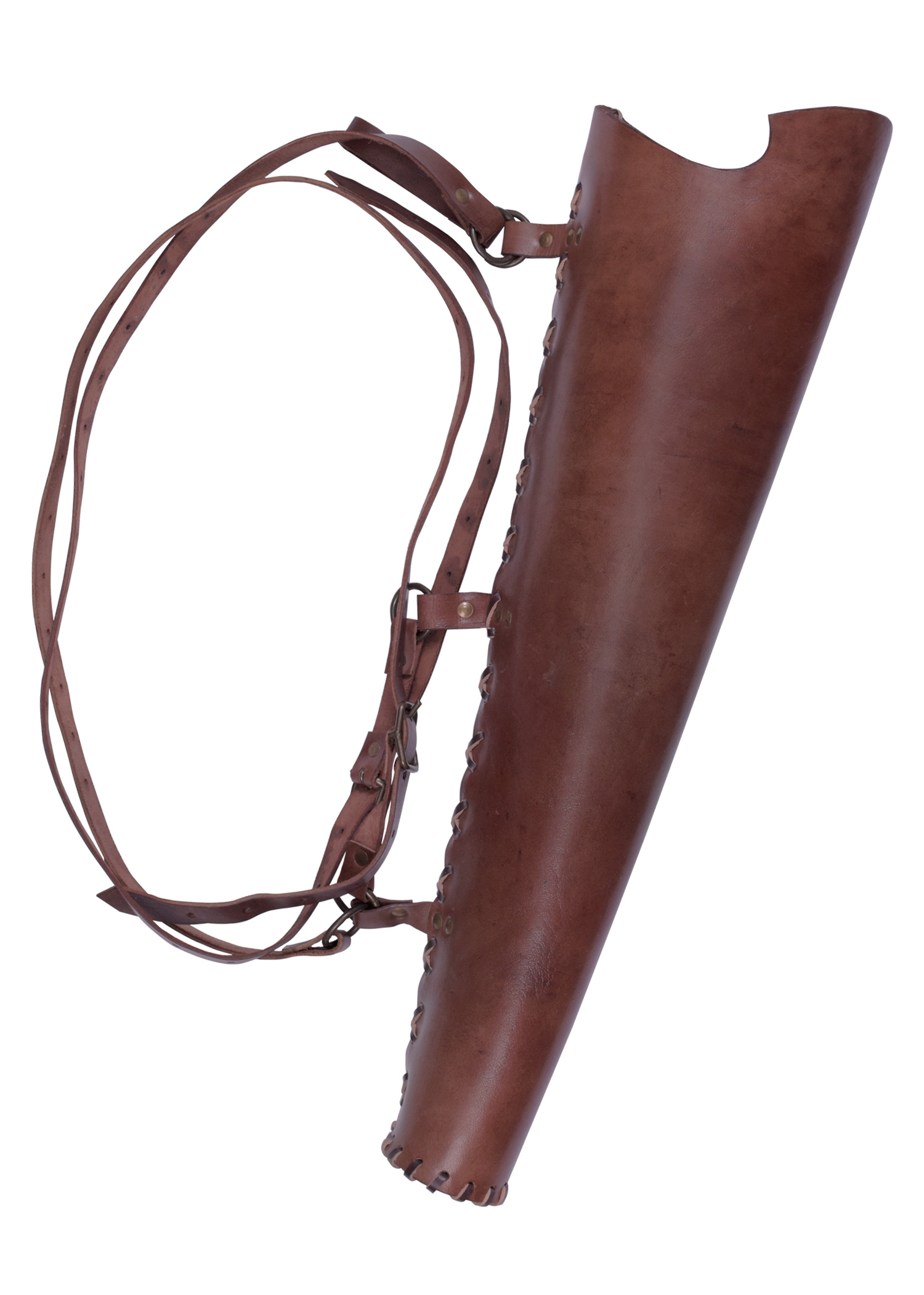 Köcher aus Leder, braun