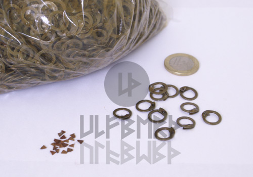 FRR 1kg Paket lose Flachringe zum vernieten, ID 8mm, unbehandelt