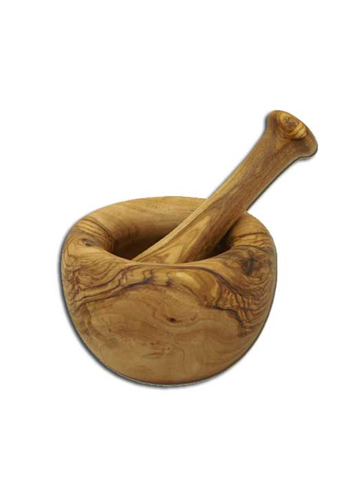 Kleiner Mörser aus Olivenholz