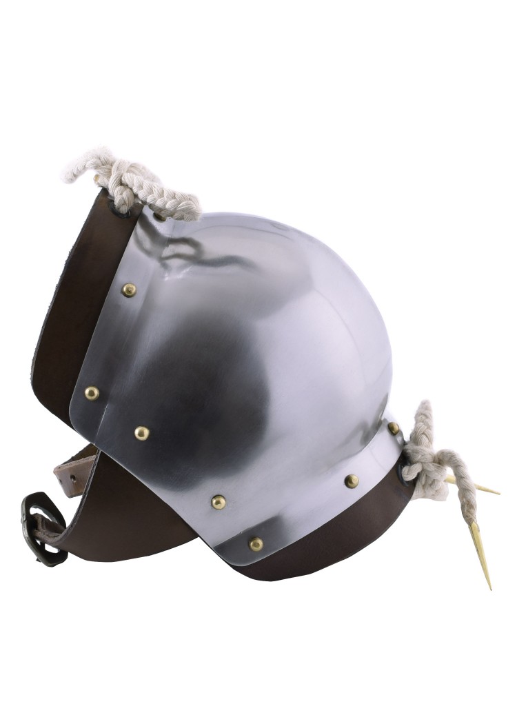 Kniebuckel (Paar), Stahl poliert