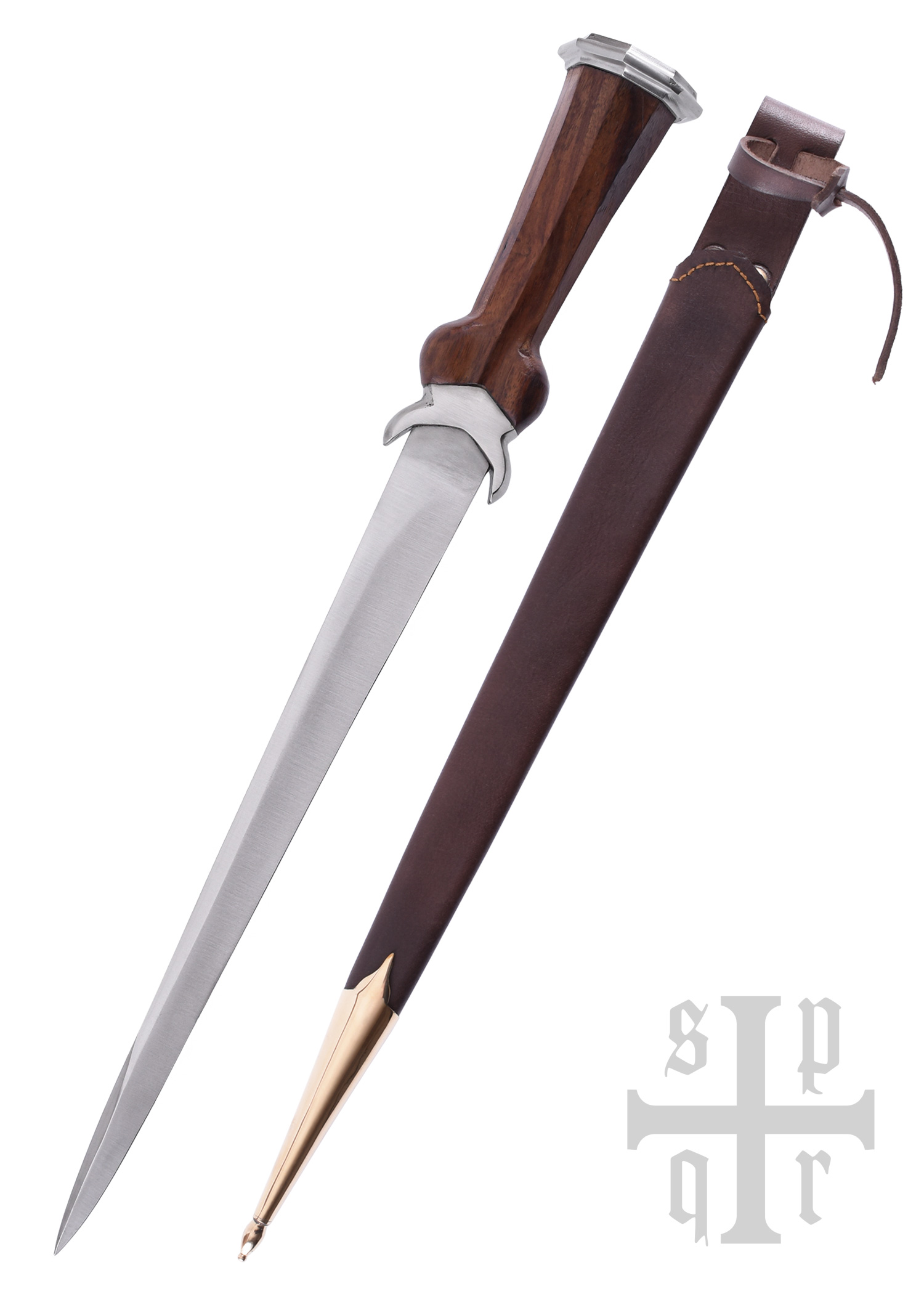 Deutscher Nierendolch mit Lederscheide, 15. Jh.