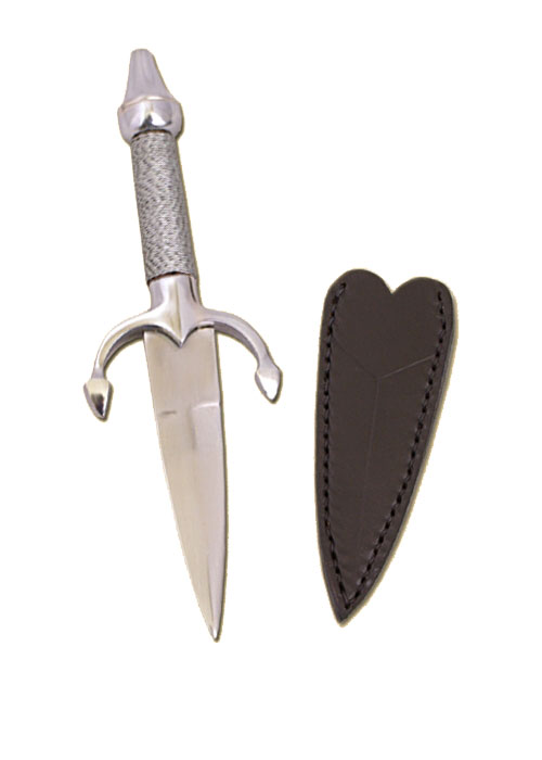 Damendolch, Stahl mit Lederscheide