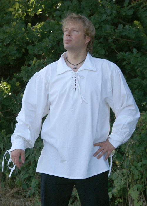 Spätmittelalter-Hemd, natur