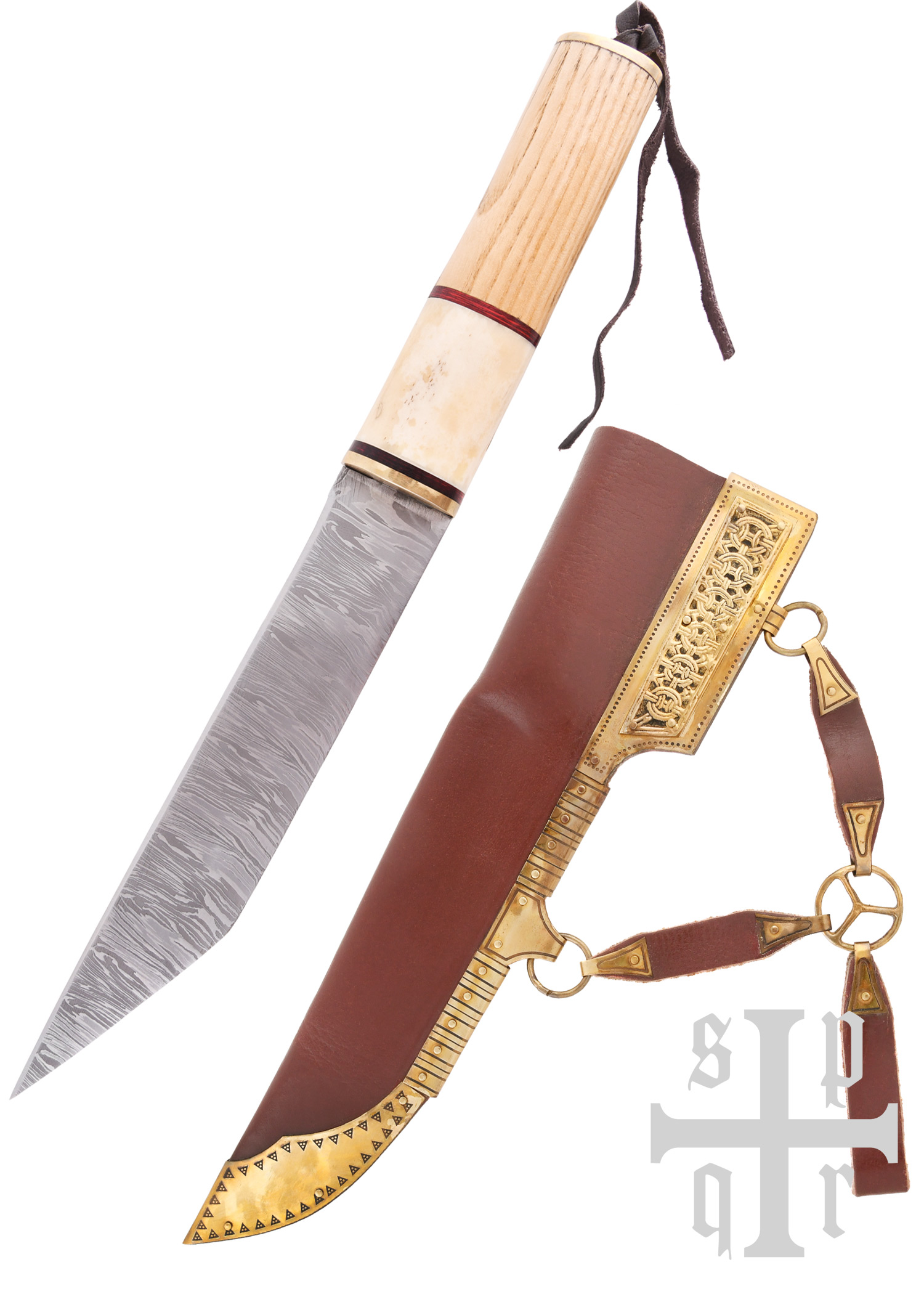 Broken Back Sax, Wikinger Saxmesser, Damaststahl