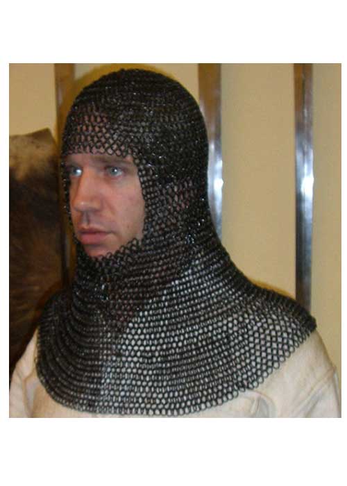 Kettenhaube, quadratischer Ausschnitt, ID 8mm, brüniert