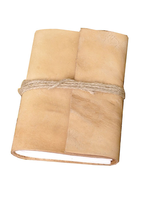 Kleines Notizbuch mit Ledereinband