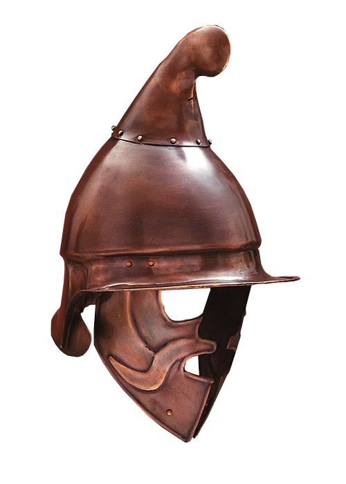 Attischer Hoplitenhelm, Messing