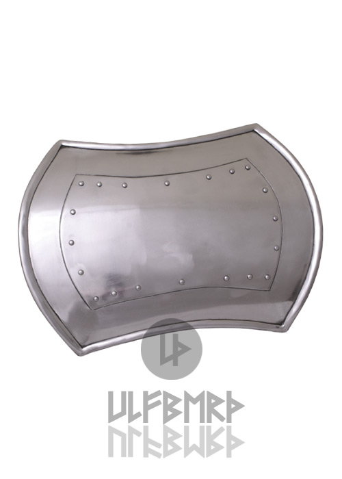 Rechteckiger Buckler mit rückseitiger Polsterung