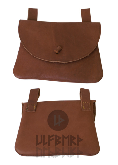 Gürteltasche aus Leder, rechteckig