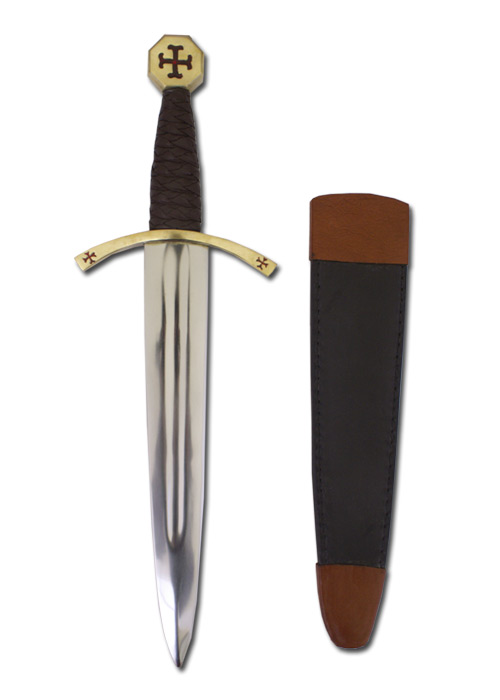 Dolch des Templerordens mit Lederscheide