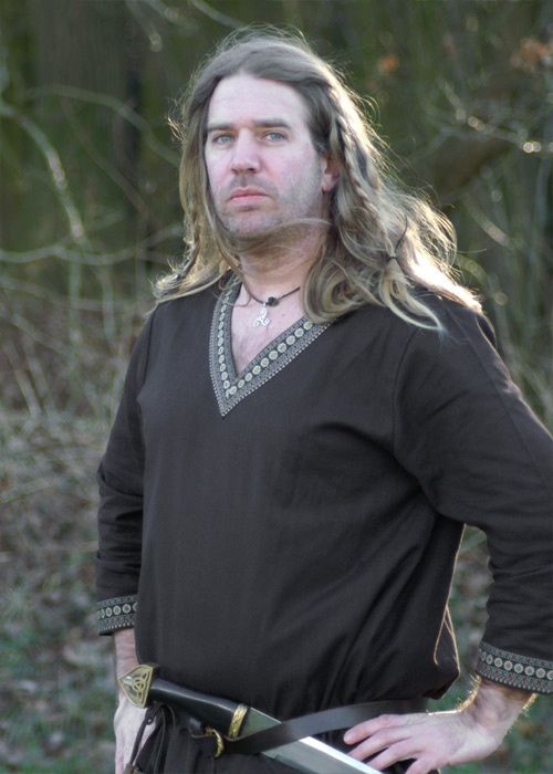 Wikinger Tunika aus Baumwolle, dunkelbraun