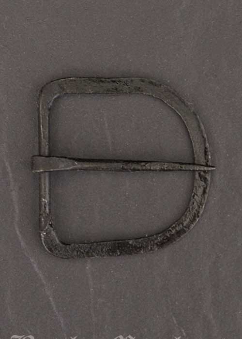 Handgeschmiedete Schnalle aus Stahl, für ca. 47 mm breite Gürtel