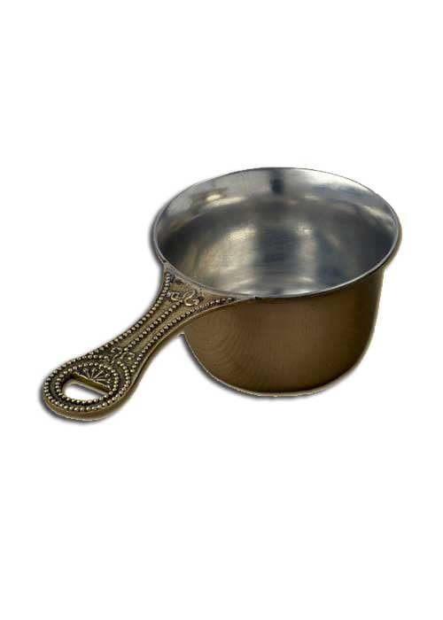 Patera, römische Lagerpfanne, verzinntes Messing